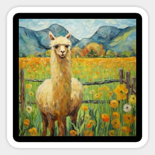 ALPACA PAINTING Sticker